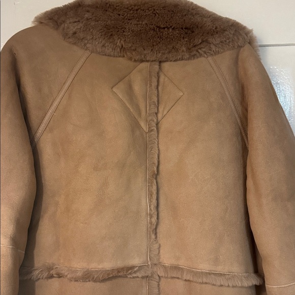Ugg Women’s Fayre Twinface Sheepskin Coat. Size med. New with tags Sandalwood. - Picture 12 of 13